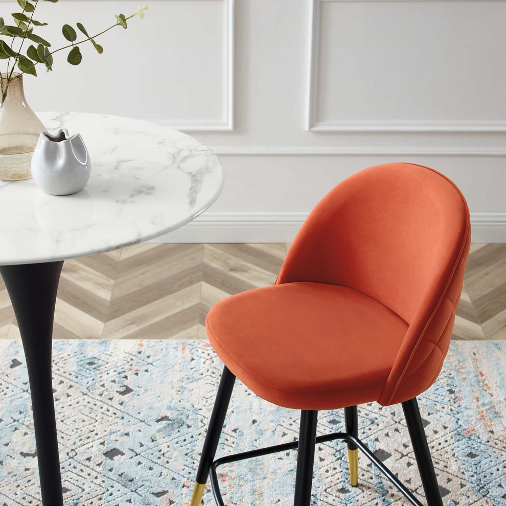 Modway Cordial Performance Velvet Counter Stools - Set of 2 - EEI-4529 | Counter Stools | Modishstore - 44
