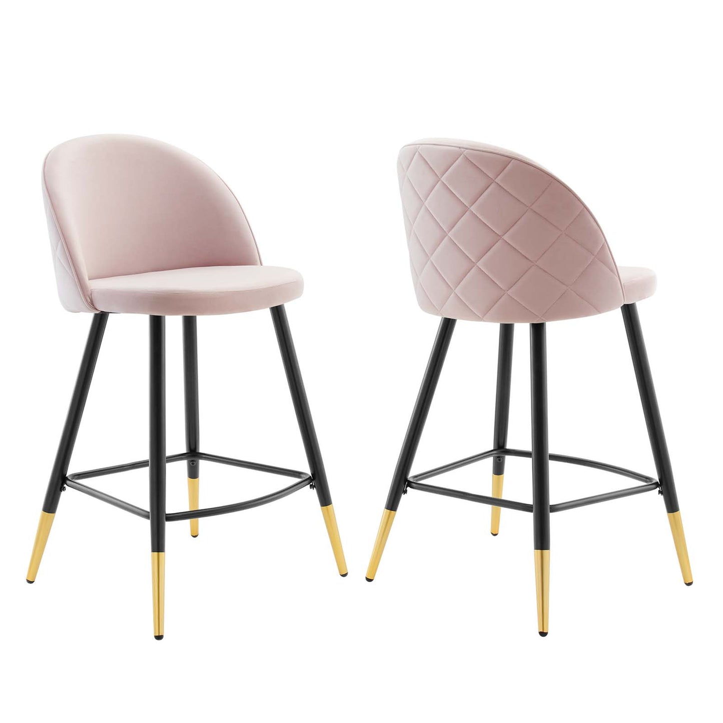 Modway Cordial Performance Velvet Counter Stools - Set of 2 - EEI-4529 | Counter Stools | Modishstore - 52