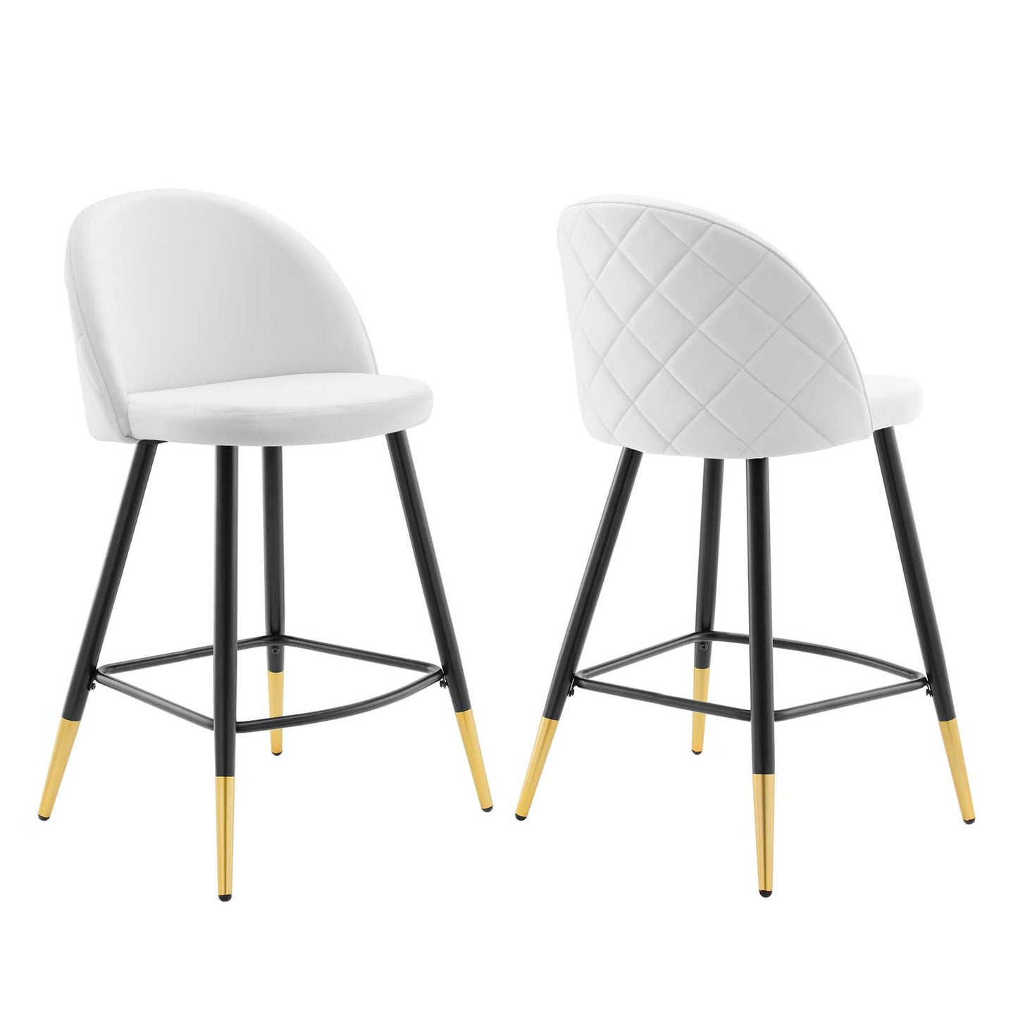 Modway Cordial Performance Velvet Counter Stools - Set of 2 - EEI-4529 | Counter Stools | Modishstore - 61