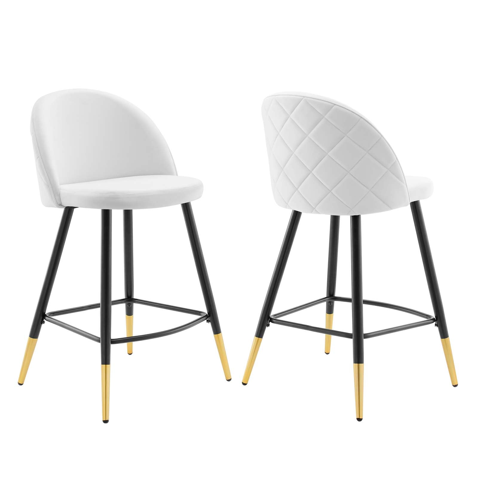 Modway Cordial Performance Velvet Counter Stools - Set of 2 - EEI-4529 | Counter Stools | Modishstore - 61