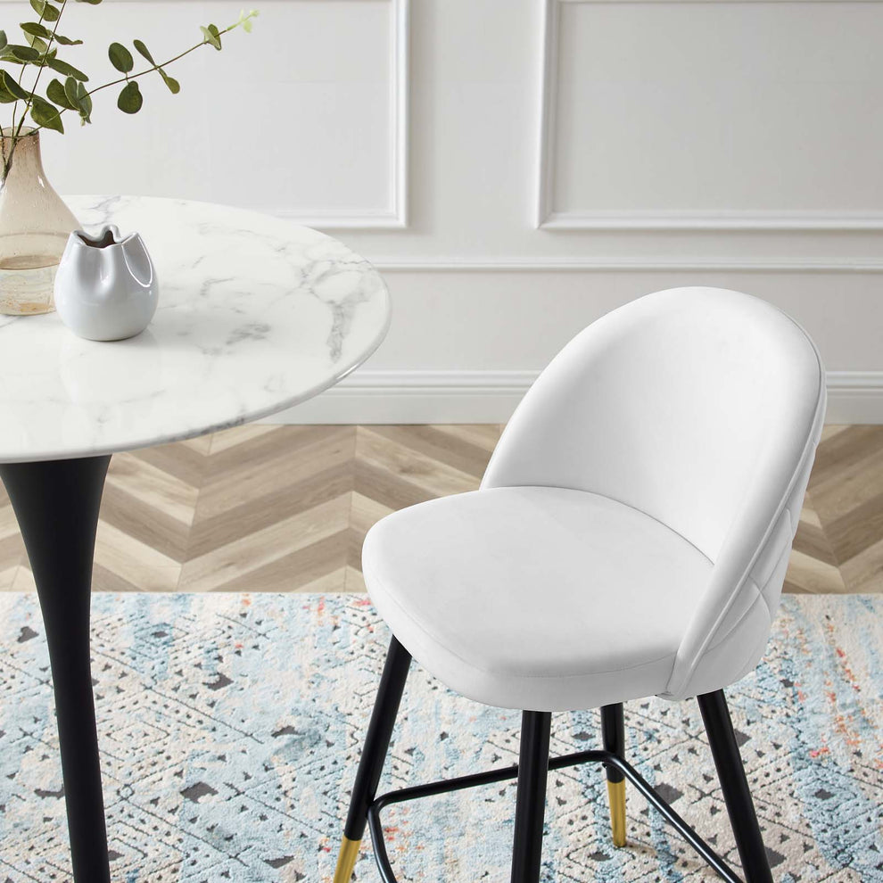 Modway Cordial Performance Velvet Counter Stools - Set of 2 - EEI-4529 | Counter Stools | Modishstore - 62