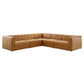 Bartlett Vegan Leather 5-Piece Sectional Sofa By Modway | Sofas | Modishstore-2
