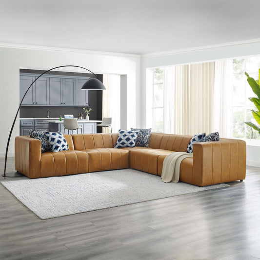 Bartlett Vegan Leather 5-Piece Sectional Sofa By Modway | Sofas | Modishstore