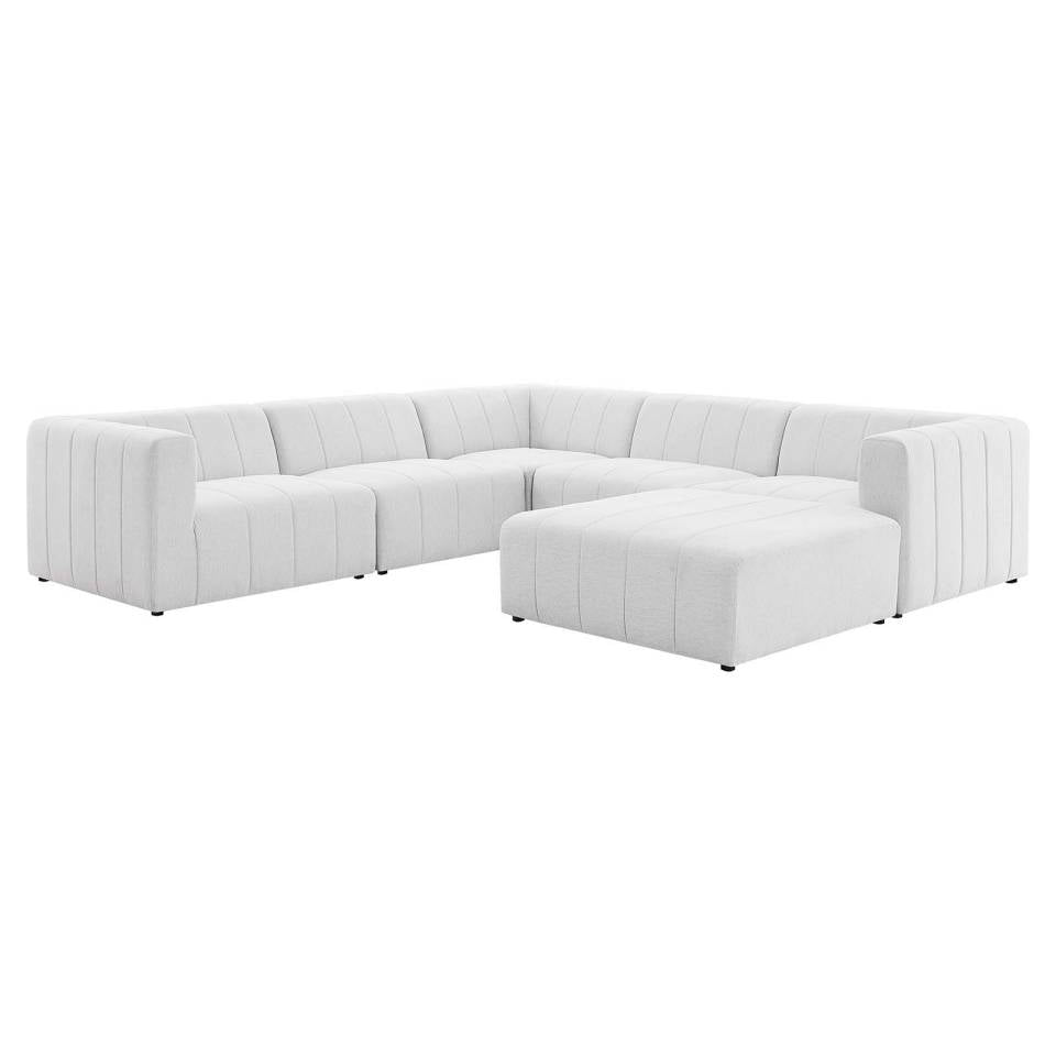 Modway Bartlett Upholstered Fabric Upholstered Fabric 6-Piece Sectional Sofa - EEI-4533 | Sofa Set | Modishstore - 2