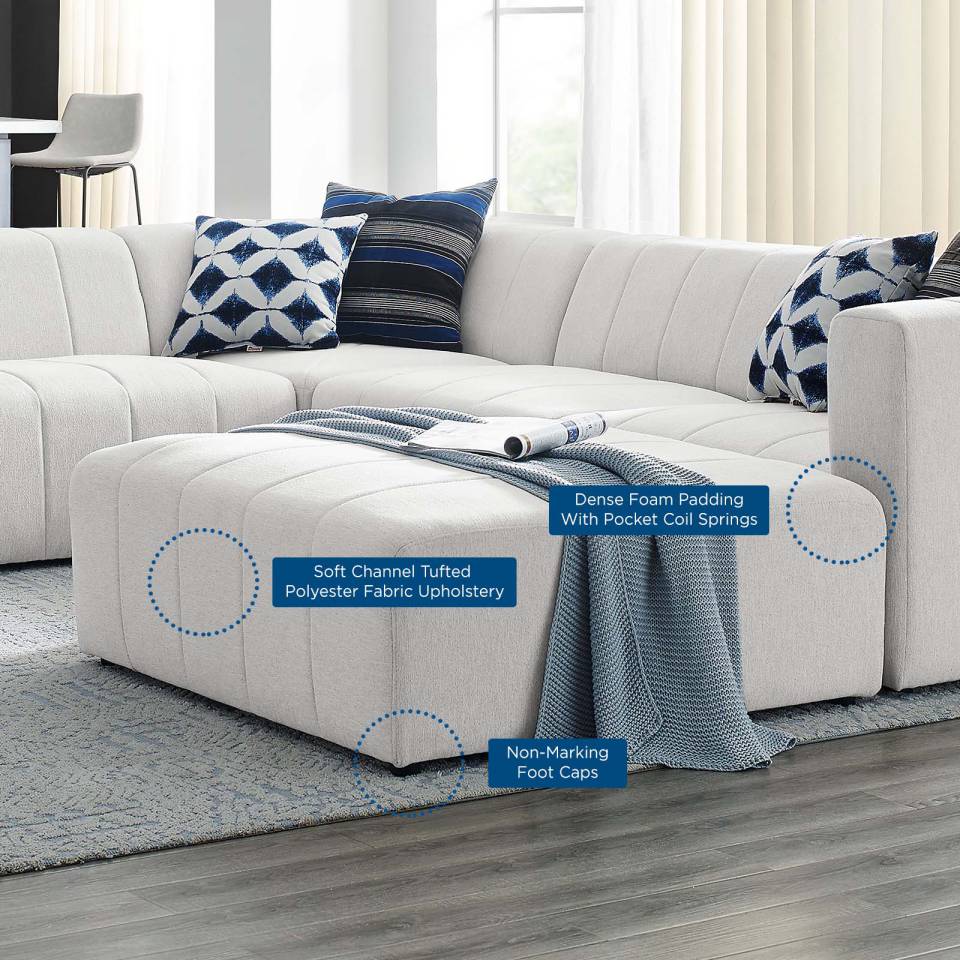 Modway Bartlett Upholstered Fabric Upholstered Fabric 6-Piece Sectional Sofa - EEI-4533 | Sofa Set | Modishstore - 12