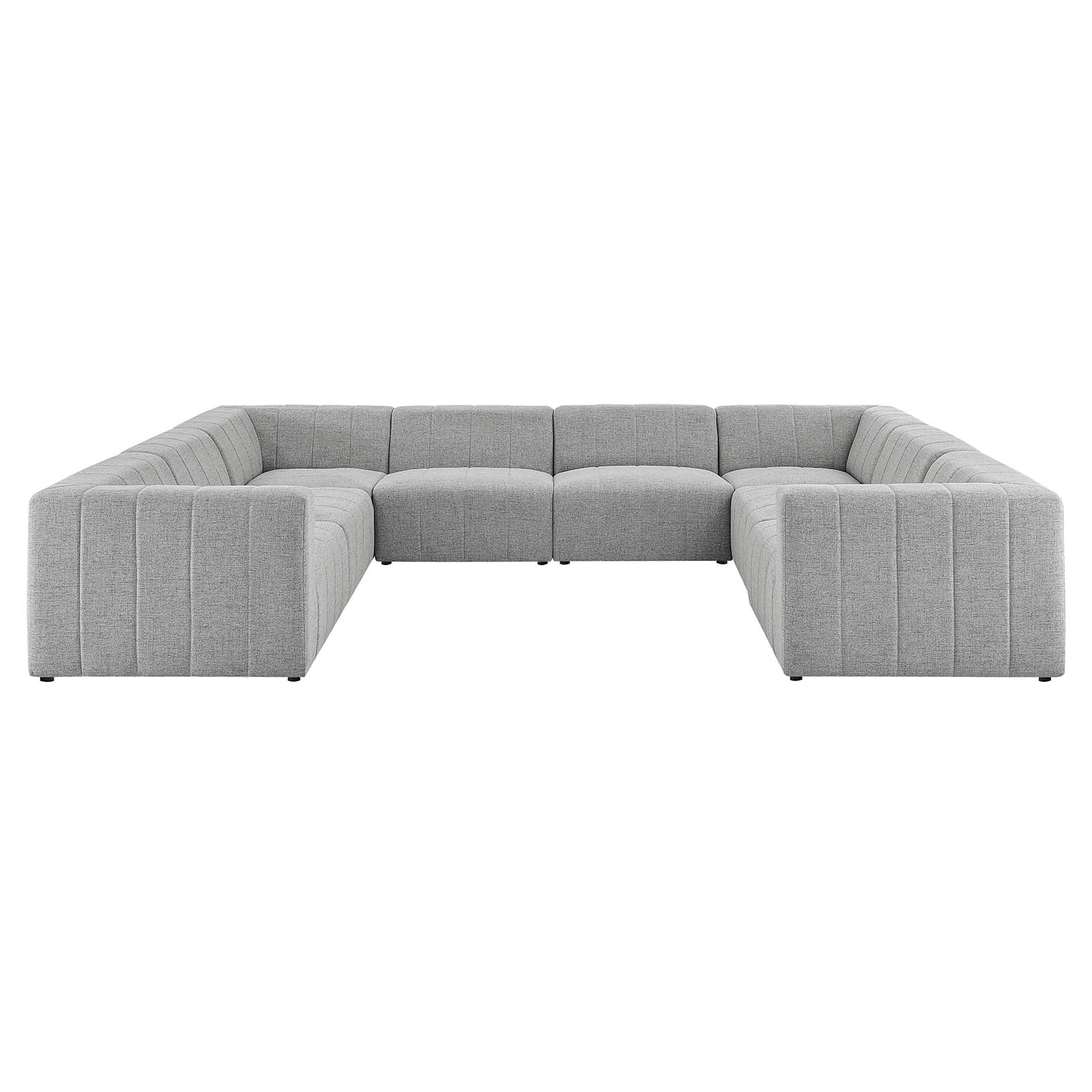 Modway Bartlett Upholstered Fabric 8-Piece Sectional Sofa |  | Modishstore-9