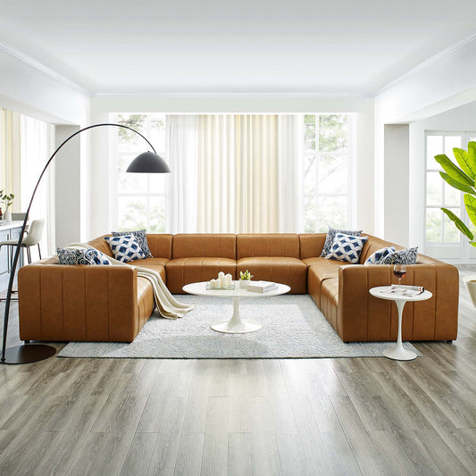 Bartlett Vegan Leather 8-Piece Sectional Sofa By Modway | Sofas | Modishstore