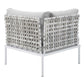 Harmony Sunbrella® Basket Weave Outdoor Patio Aluminum Corner Chair By Modway | Outdoor Patio | Modishstore-4
