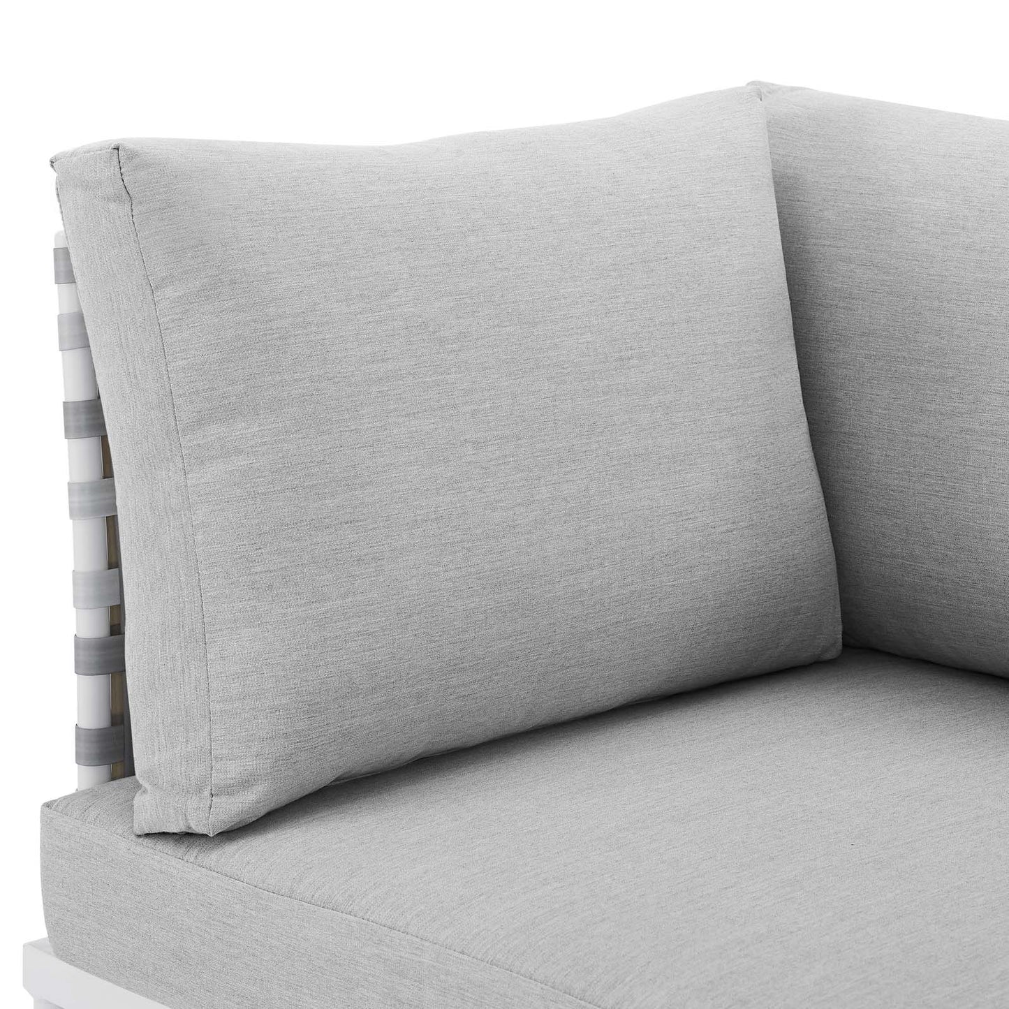 Harmony Sunbrella® Basket Weave Outdoor Patio Aluminum Corner Chair By Modway - EEI-4537 | Outdoor Sofas, Loveseats & Sectionals | Modishstore - 5