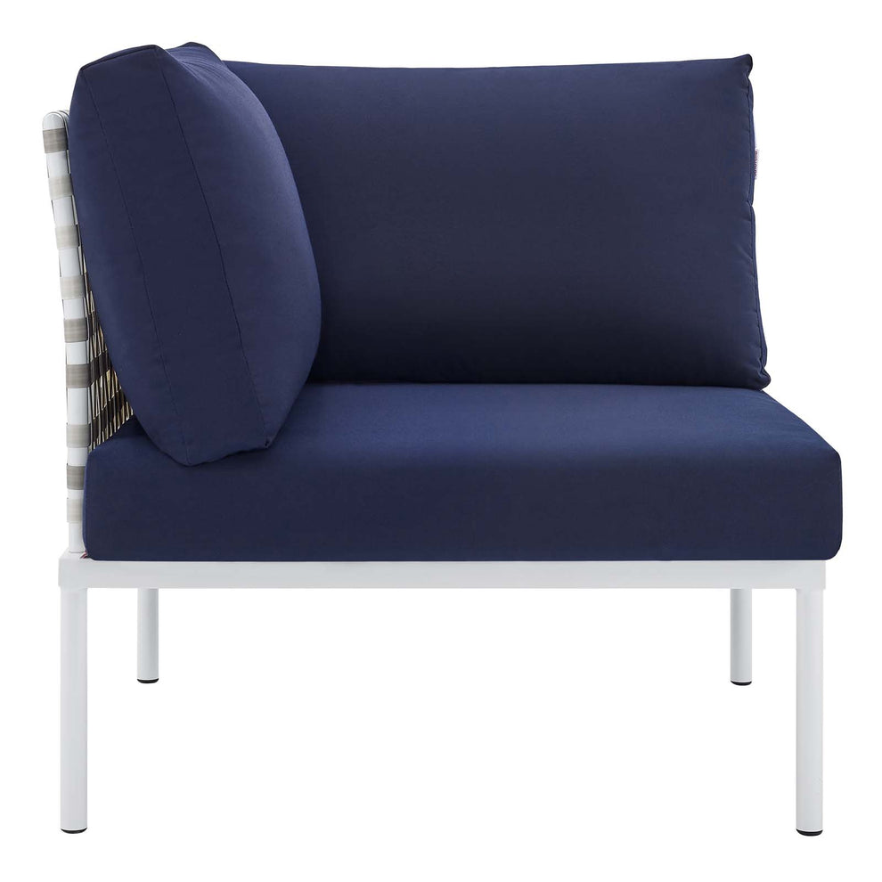 Harmony Sunbrella® Basket Weave Outdoor Patio Aluminum Corner Chair By Modway - EEI-4537 | Outdoor Sofas, Loveseats & Sectionals | Modishstore - 8