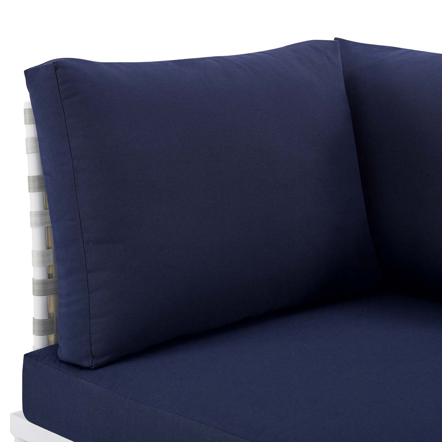 Harmony Sunbrella® Basket Weave Outdoor Patio Aluminum Corner Chair By Modway - EEI-4537 | Outdoor Sofas, Loveseats & Sectionals | Modishstore - 10