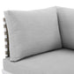 Harmony Sunbrella® Basket Weave Outdoor Patio Aluminum Corner Chair By Modway - EEI-4538 | Outdoor Chairs | Modishstore - 5