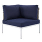 Harmony Sunbrella® Basket Weave Outdoor Patio Aluminum Corner Chair By Modway - EEI-4538 | Outdoor Chairs | Modishstore - 8