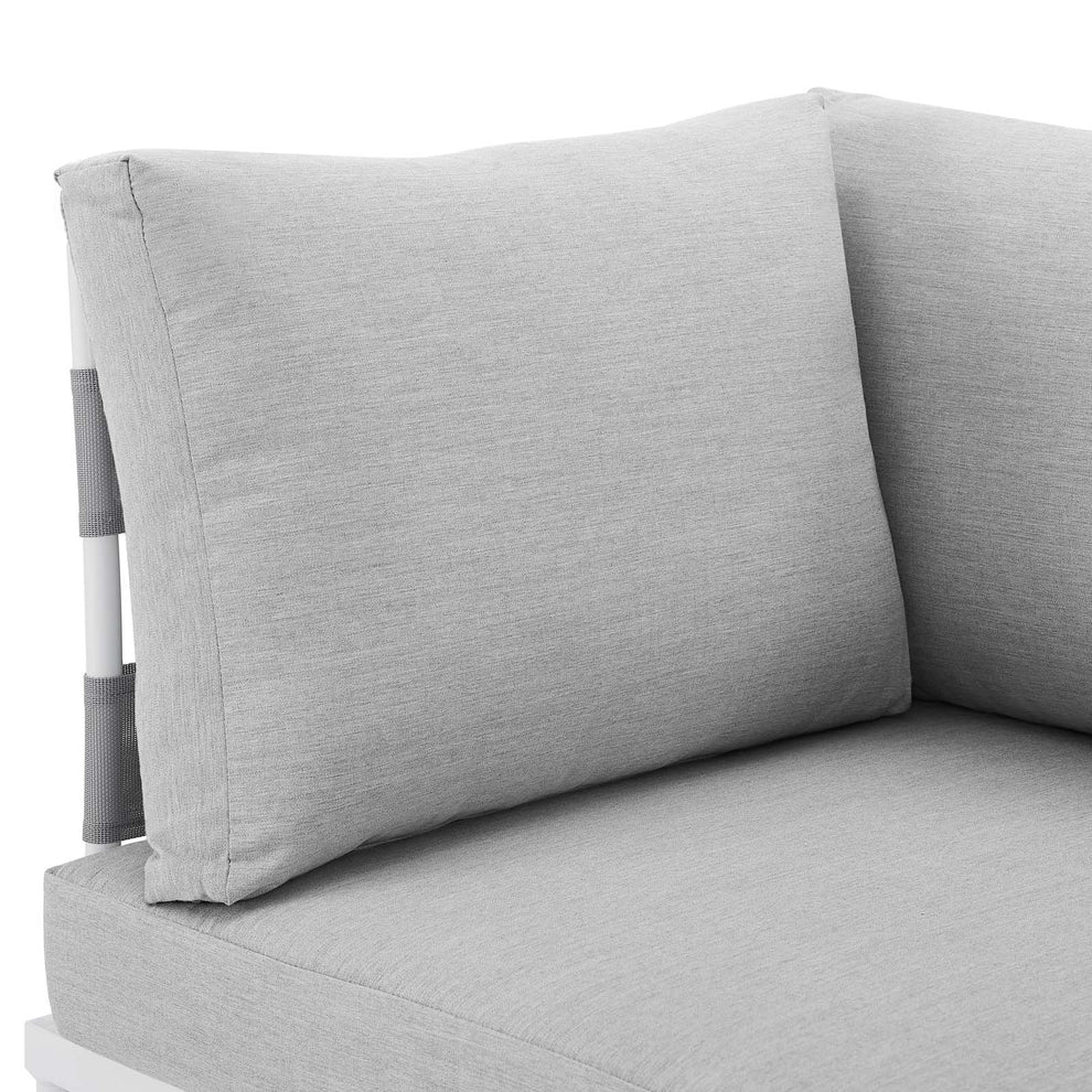 Harmony Sunbrella® Outdoor Patio Aluminum Corner Chair By Modway - EEI-4540 | Outdoor Sofas, Loveseats & Sectionals | Modishstore - 5