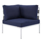 Harmony Sunbrella® Outdoor Patio Aluminum Corner Chair By Modway - EEI-4540 | Outdoor Sofas, Loveseats & Sectionals | Modishstore - 7