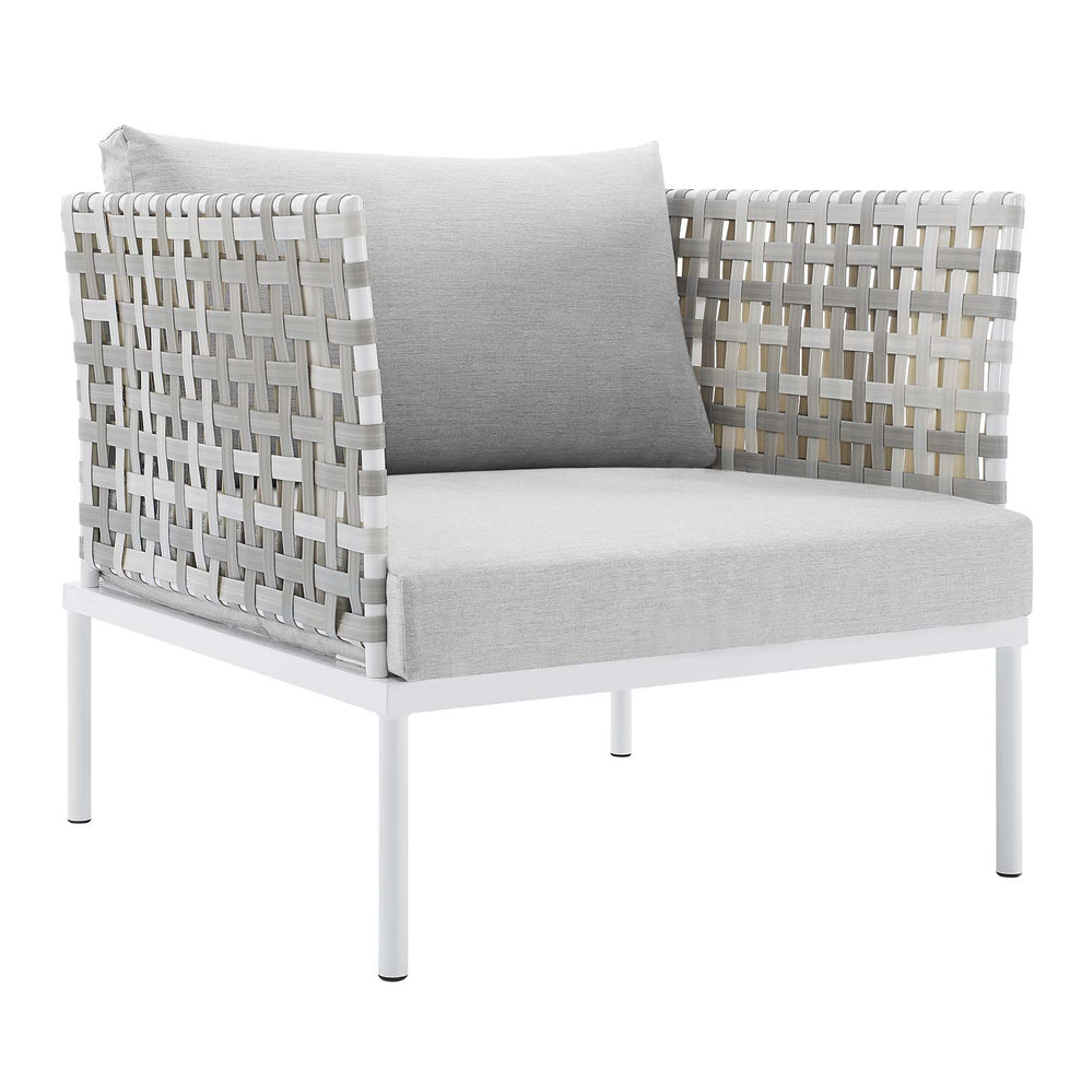 Harmony Sunbrella® Basket Weave Outdoor Patio Aluminum Armchair By Modway - EEI-4541 | Outdoor Chairs | Modishstore - 2