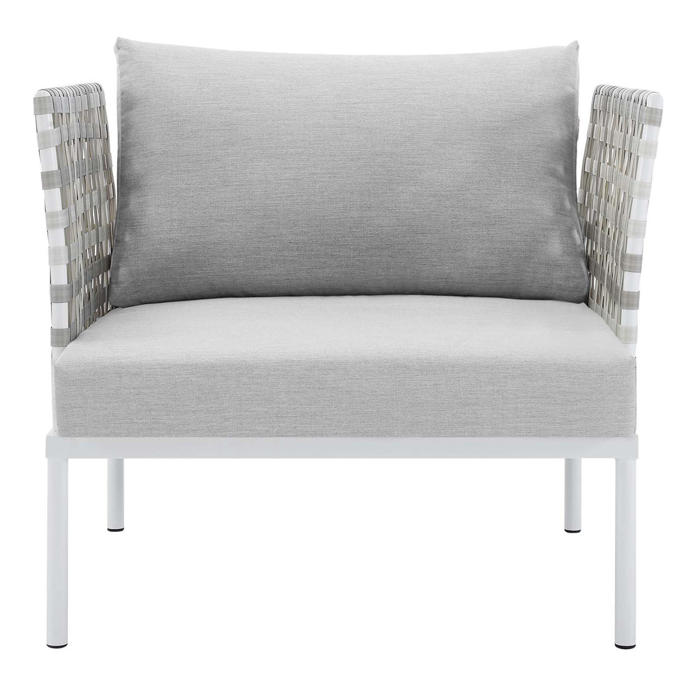 Harmony Sunbrella® Basket Weave Outdoor Patio Aluminum Armchair By Modway - EEI-4541 | Outdoor Chairs | Modishstore - 5