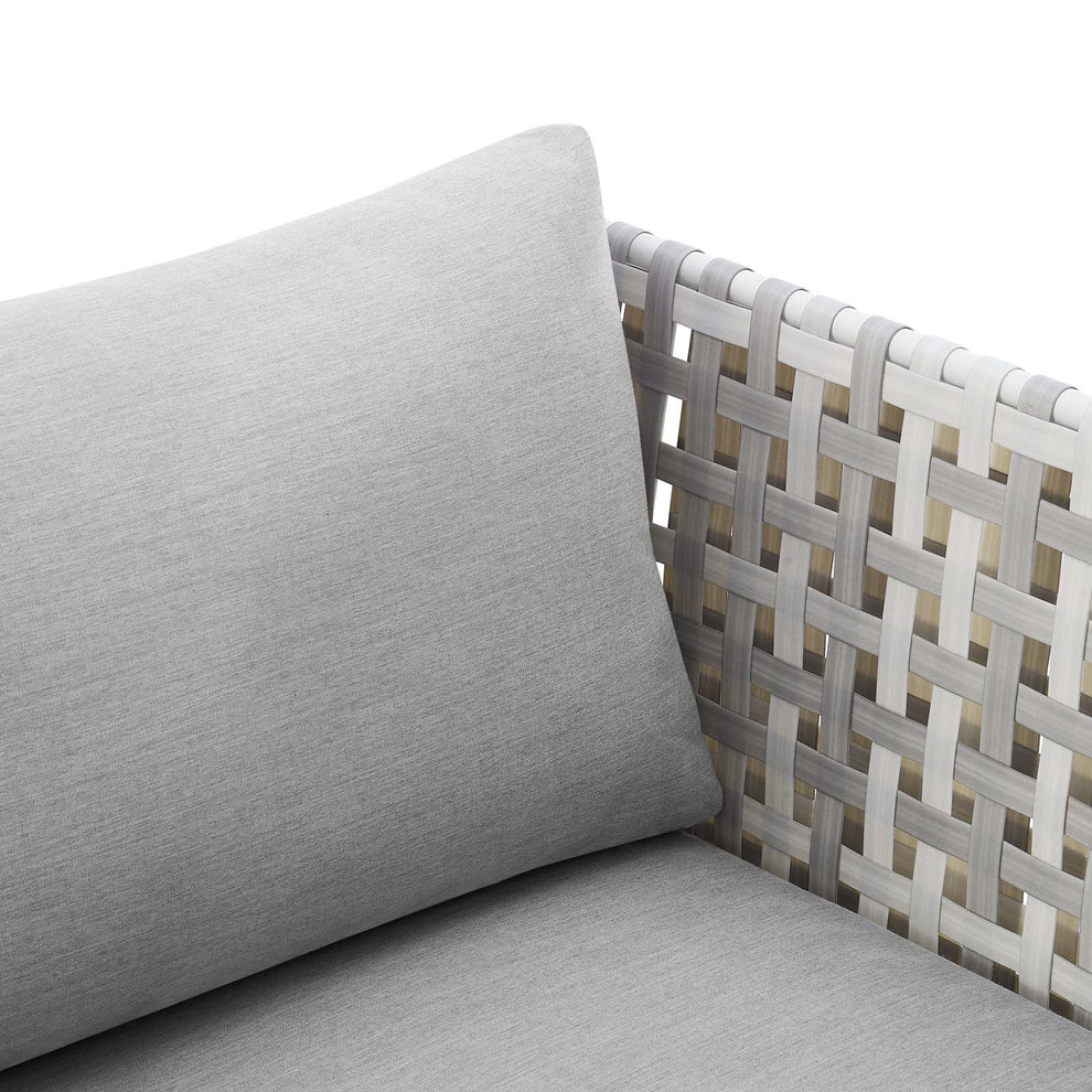 Harmony Sunbrella® Basket Weave Outdoor Patio Aluminum Armchair By Modway - EEI-4541 | Outdoor Chairs | Modishstore - 6