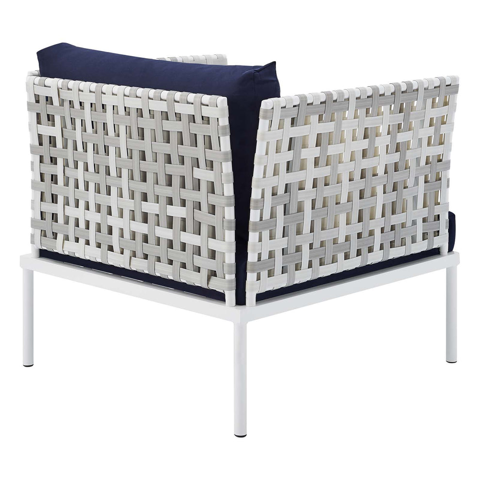Harmony Sunbrella® Basket Weave Outdoor Patio Aluminum Armchair By Modway - EEI-4541 | Outdoor Chairs | Modishstore - 9