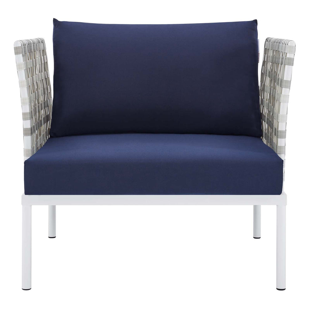 Harmony Sunbrella® Basket Weave Outdoor Patio Aluminum Armchair By Modway - EEI-4541 | Outdoor Chairs | Modishstore - 10