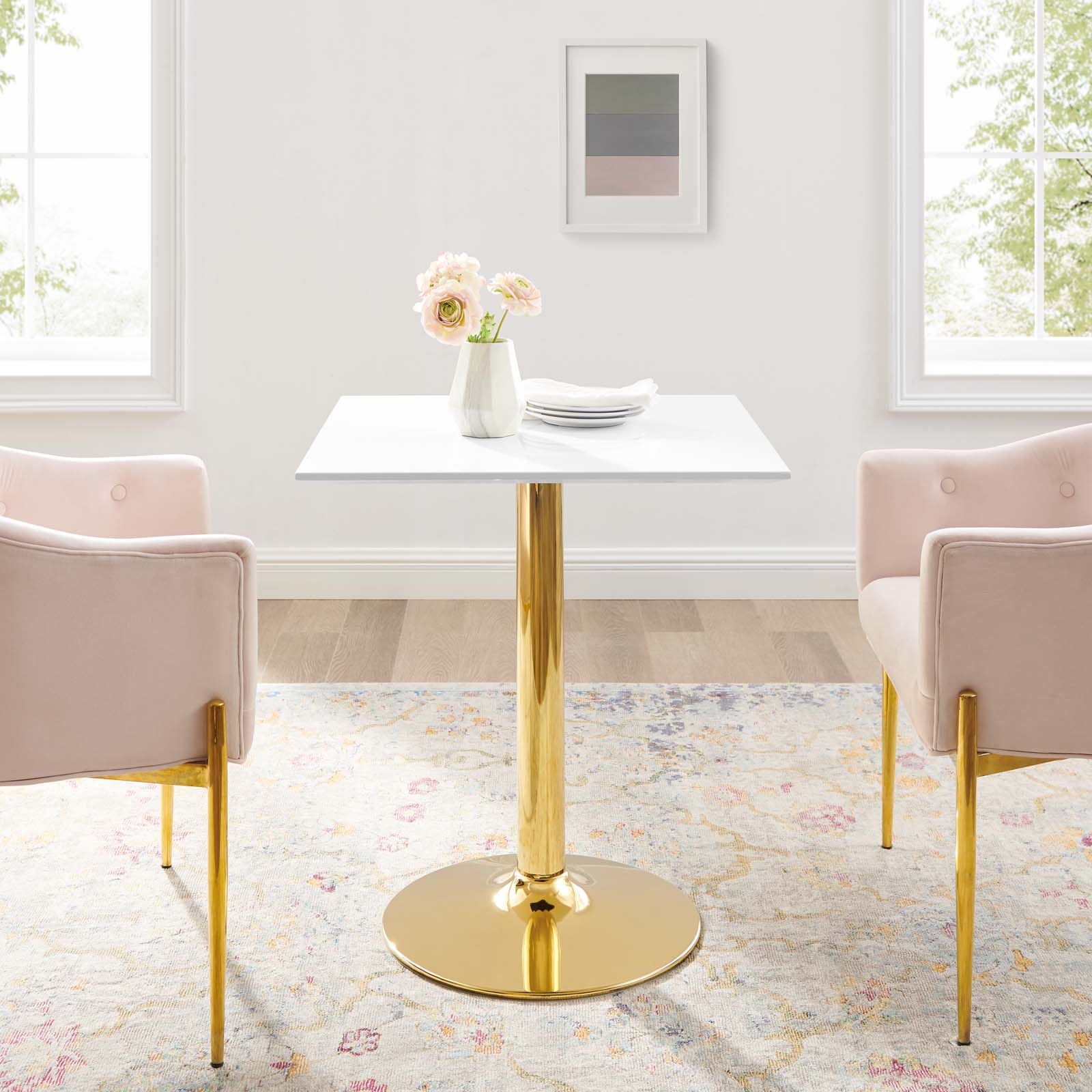 Modway Verne 28" Square Dining Table - EEI-4546 | Dining Tables | Modishstore - 1