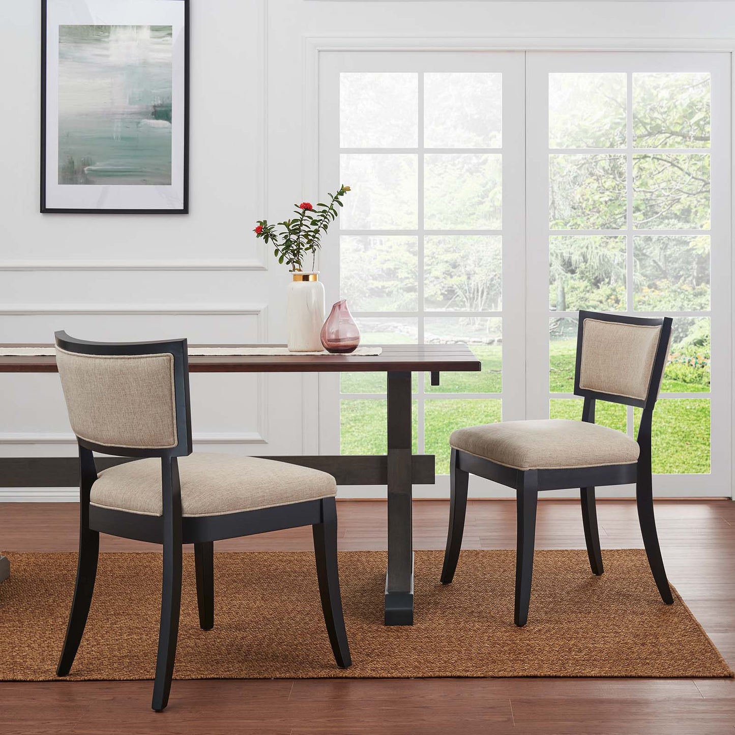 Pristine Upholstered Fabric Dining Chairs - Set of 2 By Modway - EEI-4557 | Dining Chairs | Modishstore