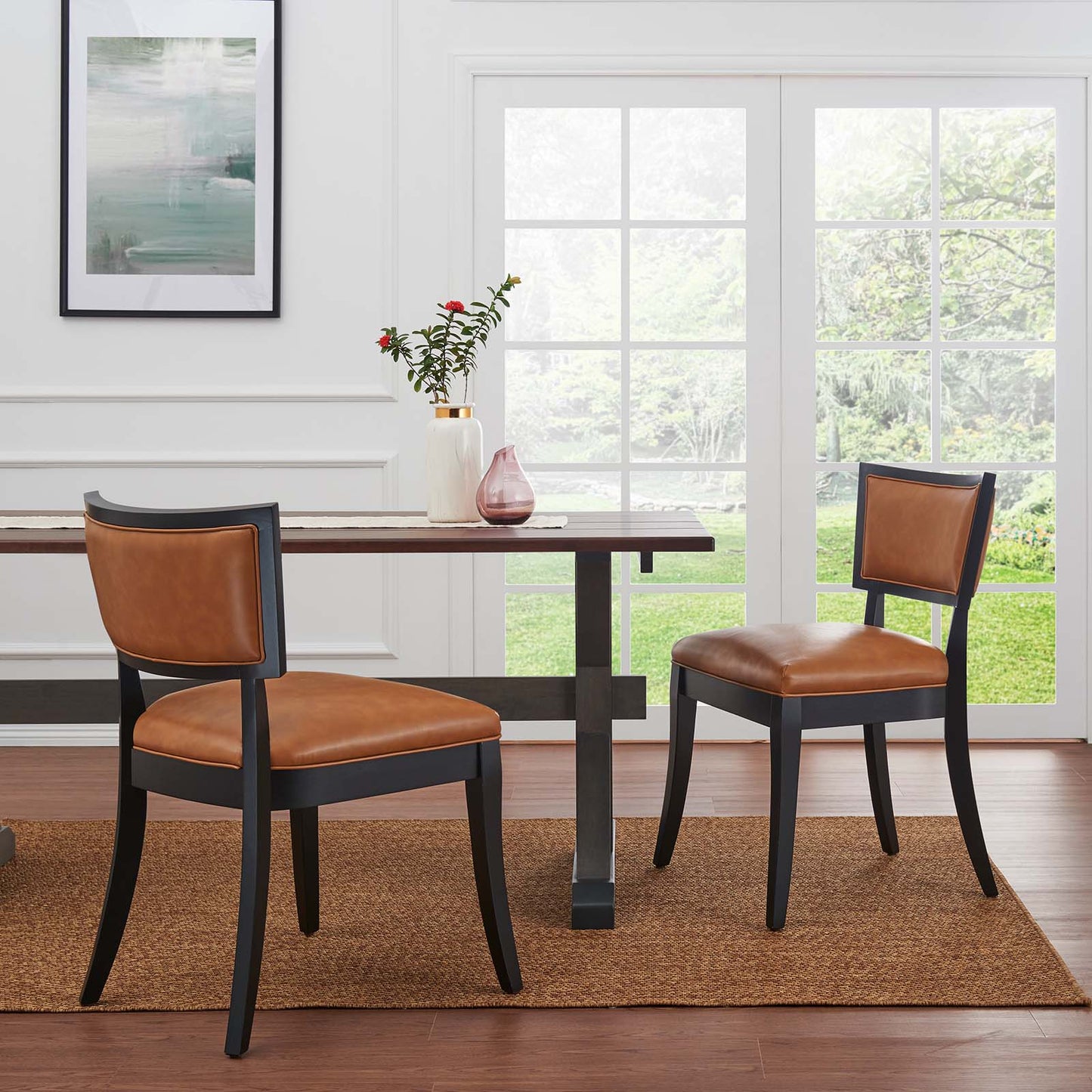 Pristine Vegan Leather Dining Chairs - Set of 2 By Modway - EEI-4558 | Dining Chairs | Modishstore - 1