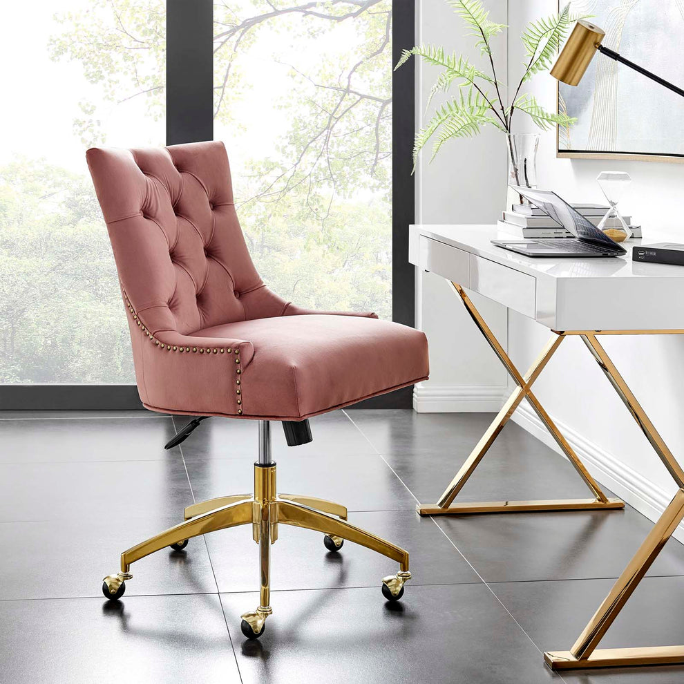 Modway Regent Tufted Performance Velvet Office Chair - EEI-4571 | Office Chairs | Modishstore - 1