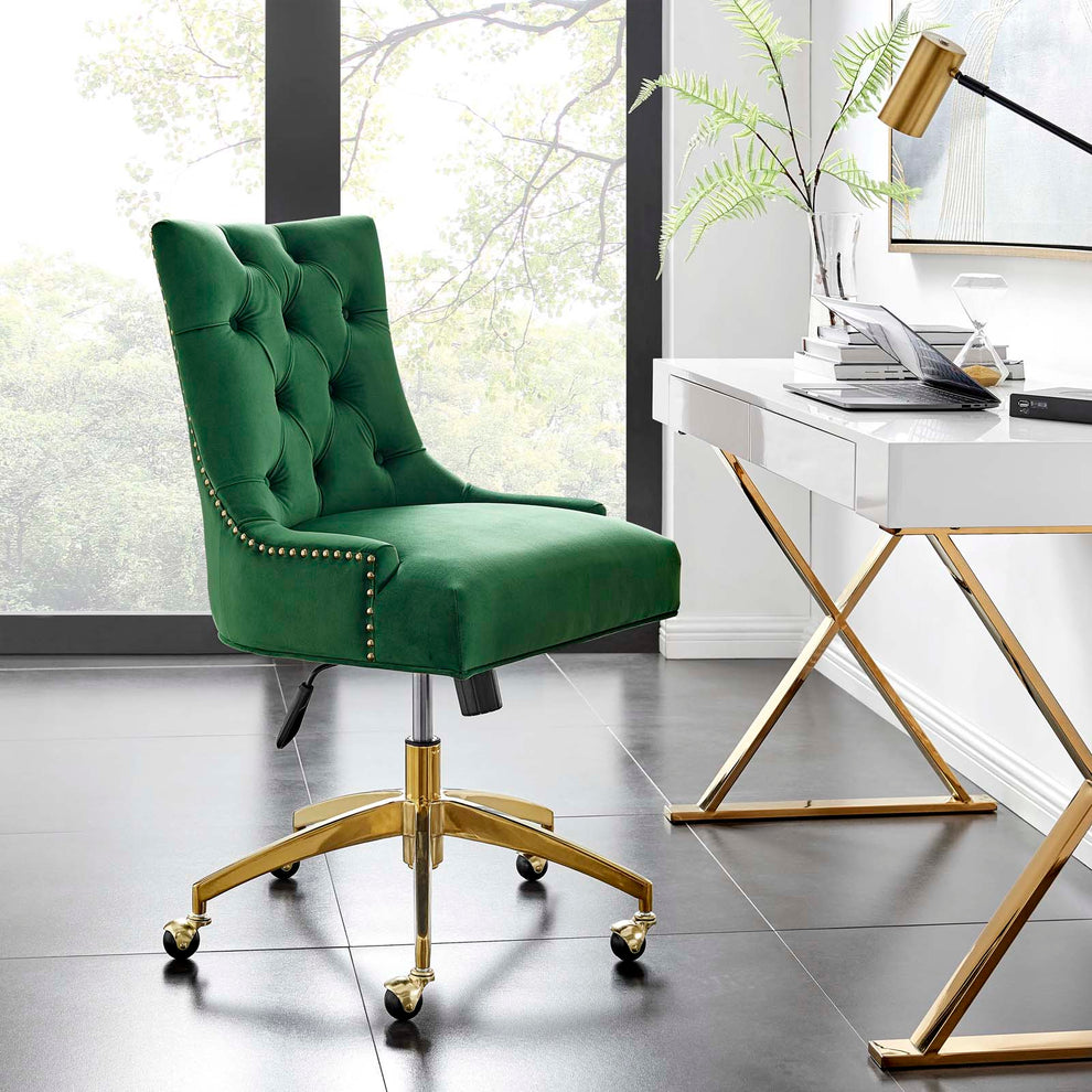 Modway Regent Tufted Performance Velvet Office Chair - EEI-4571 | Office Chairs | Modishstore - 5