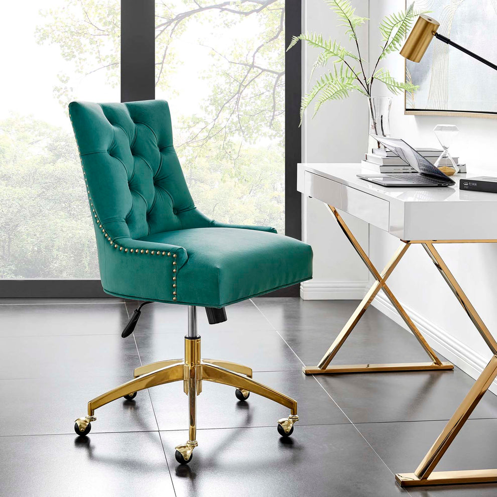 Modway Regent Tufted Performance Velvet Office Chair - EEI-4571 | Office Chairs | Modishstore - 16