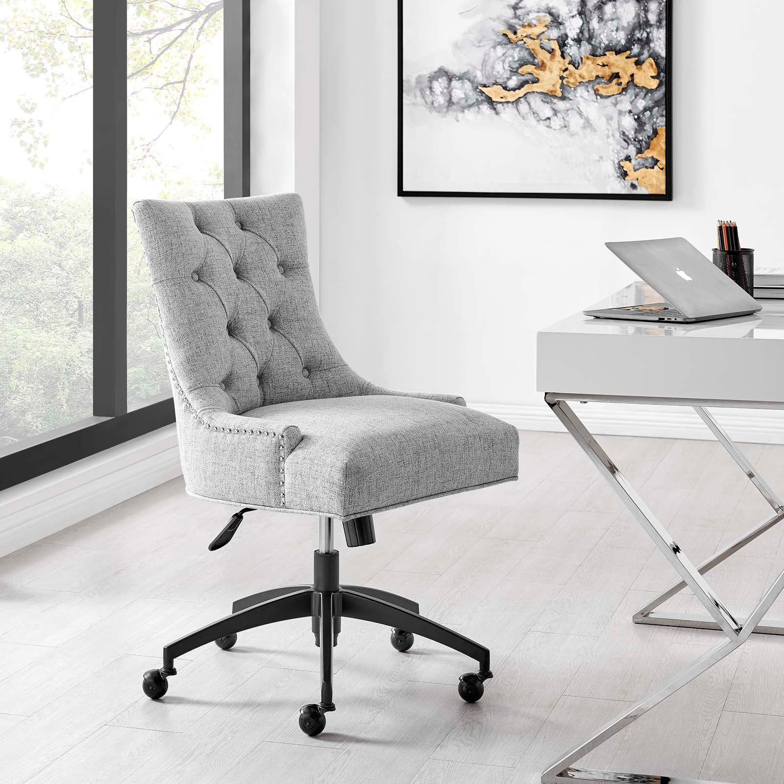 Modway Regent Tufted Fabric Office Chair | Office Chairs | Modishstore-9