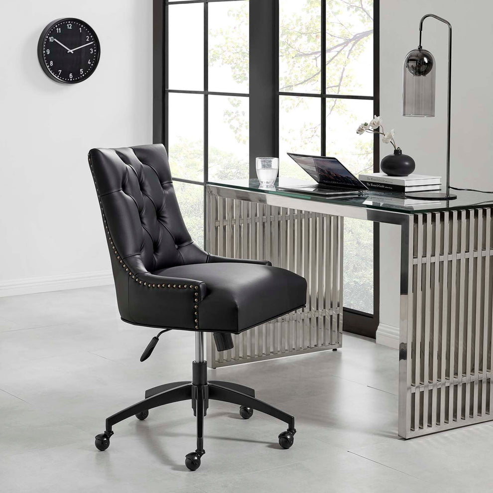 Modway Regent Tufted Vegan Leather Office Chair - EEI-4573 | Office Chairs | Modishstore - 1