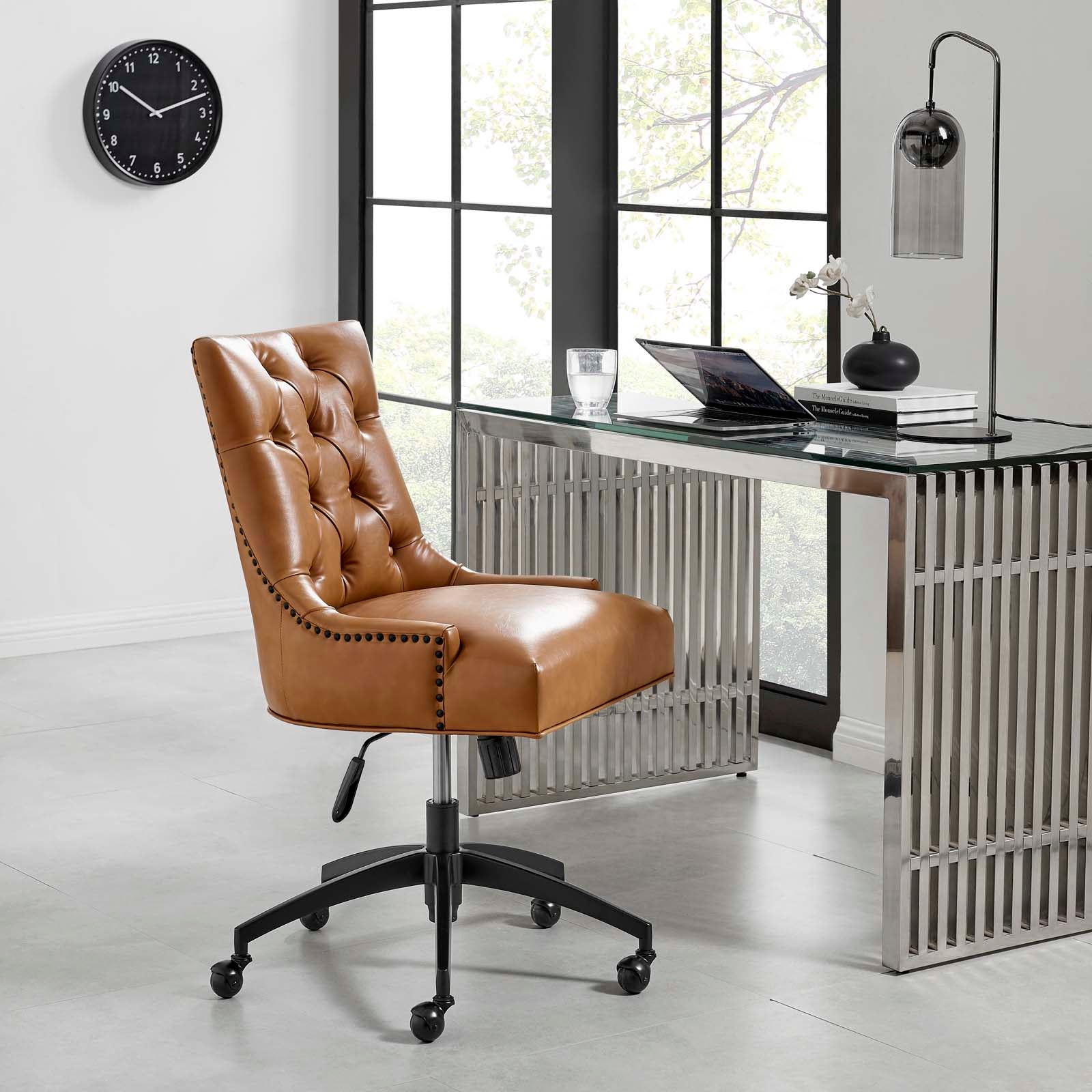 Modway Regent Tufted Vegan Leather Office Chair | Office Chairs | Modishstore-8