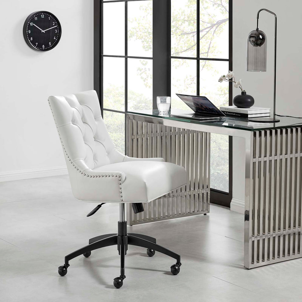 Modway Regent Tufted Vegan Leather Office Chair - EEI-4573 | Office Chairs | Modishstore - 11