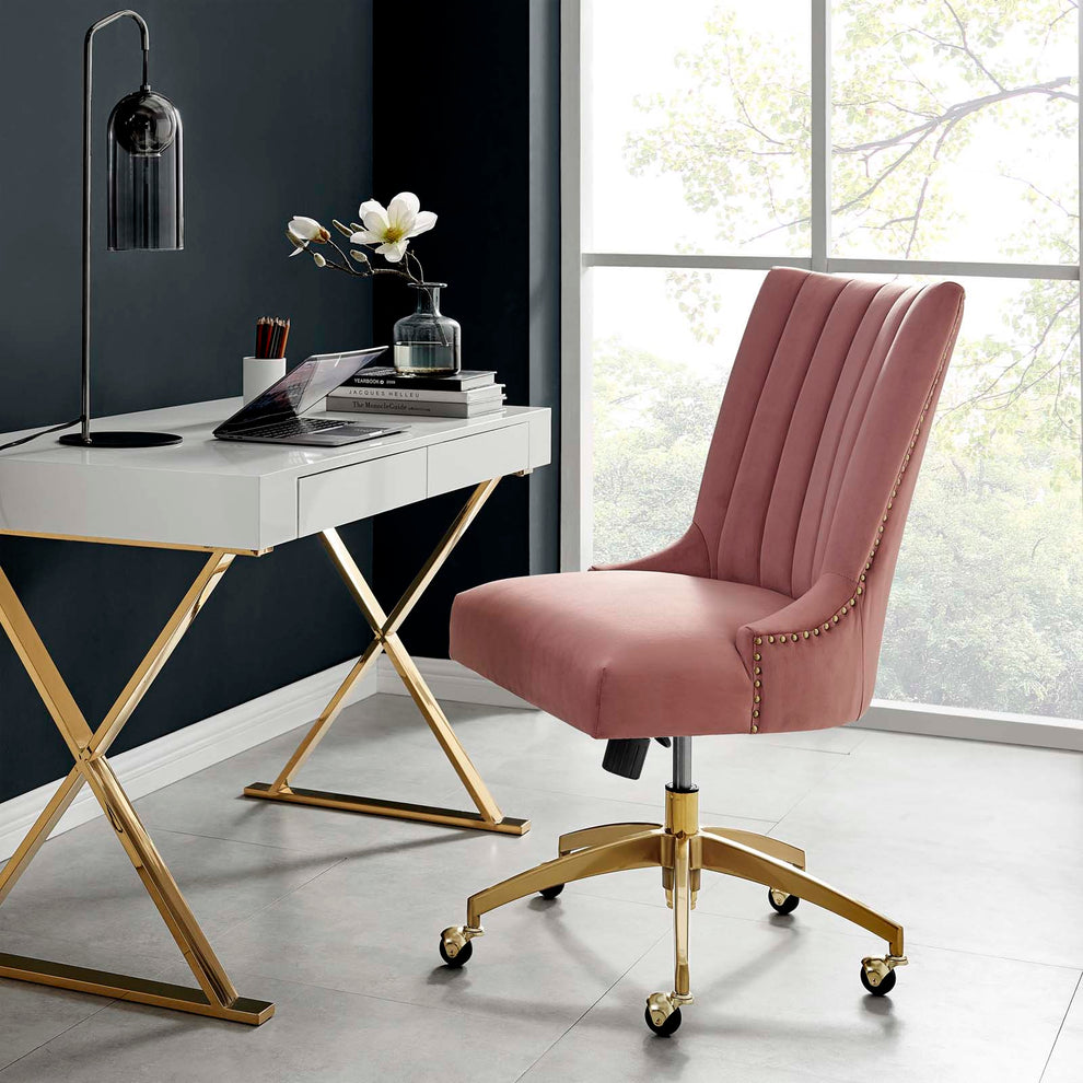 Modway Empower Channel Tufted Performance Velvet Office Chair - EEI-4575 | Office Chairs | Modishstore - 1