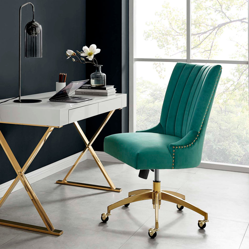 Modway Empower Channel Tufted Performance Velvet Office Chair - EEI-4575 | Office Chairs | Modishstore - 14