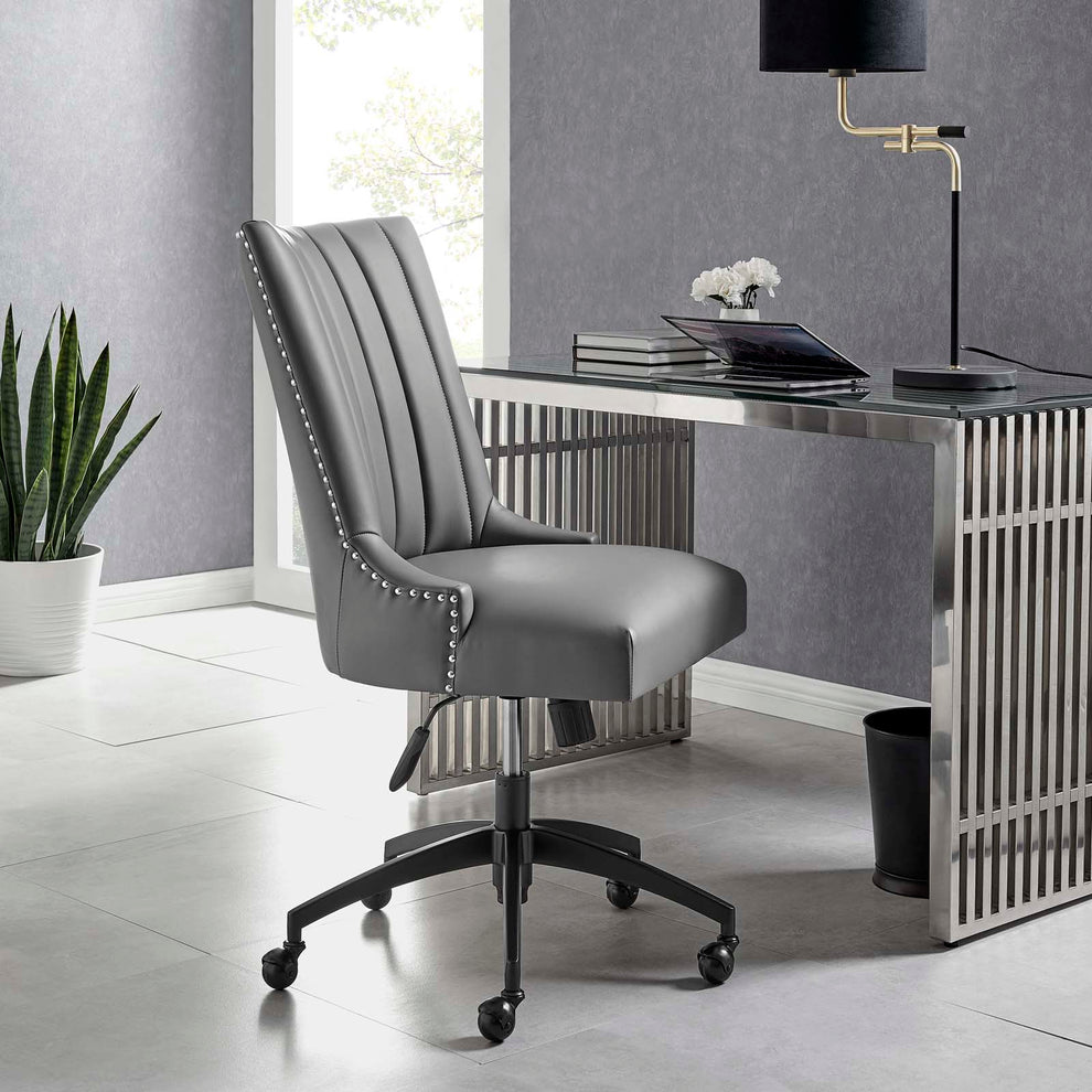 Modway Empower Channel Tufted Vegan Leather Office Chair - EEI-4577 | Office Chairs | Modishstore - 5