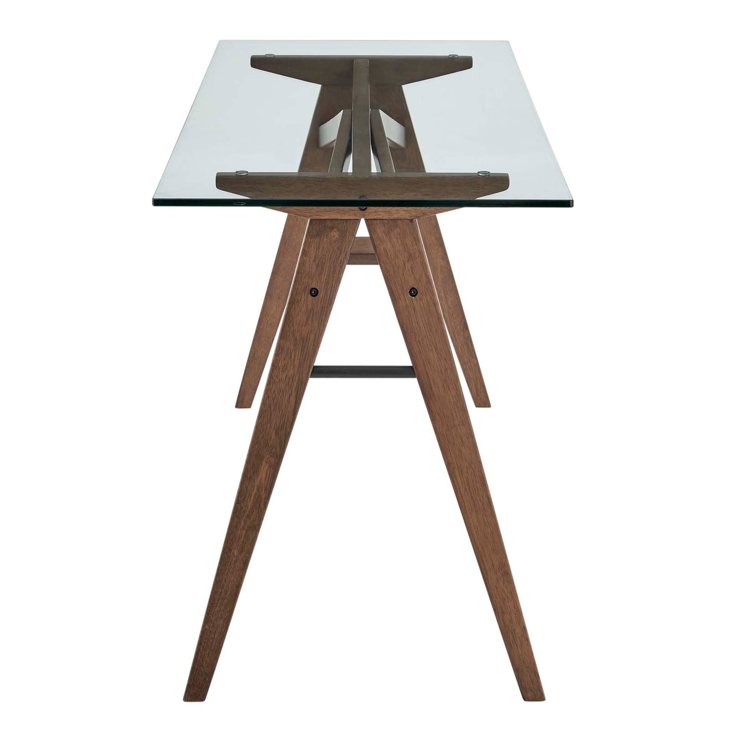 Steadfast Glass Top Office Desk By Modway - EEI-4580 | Desks | Modishstore - 2