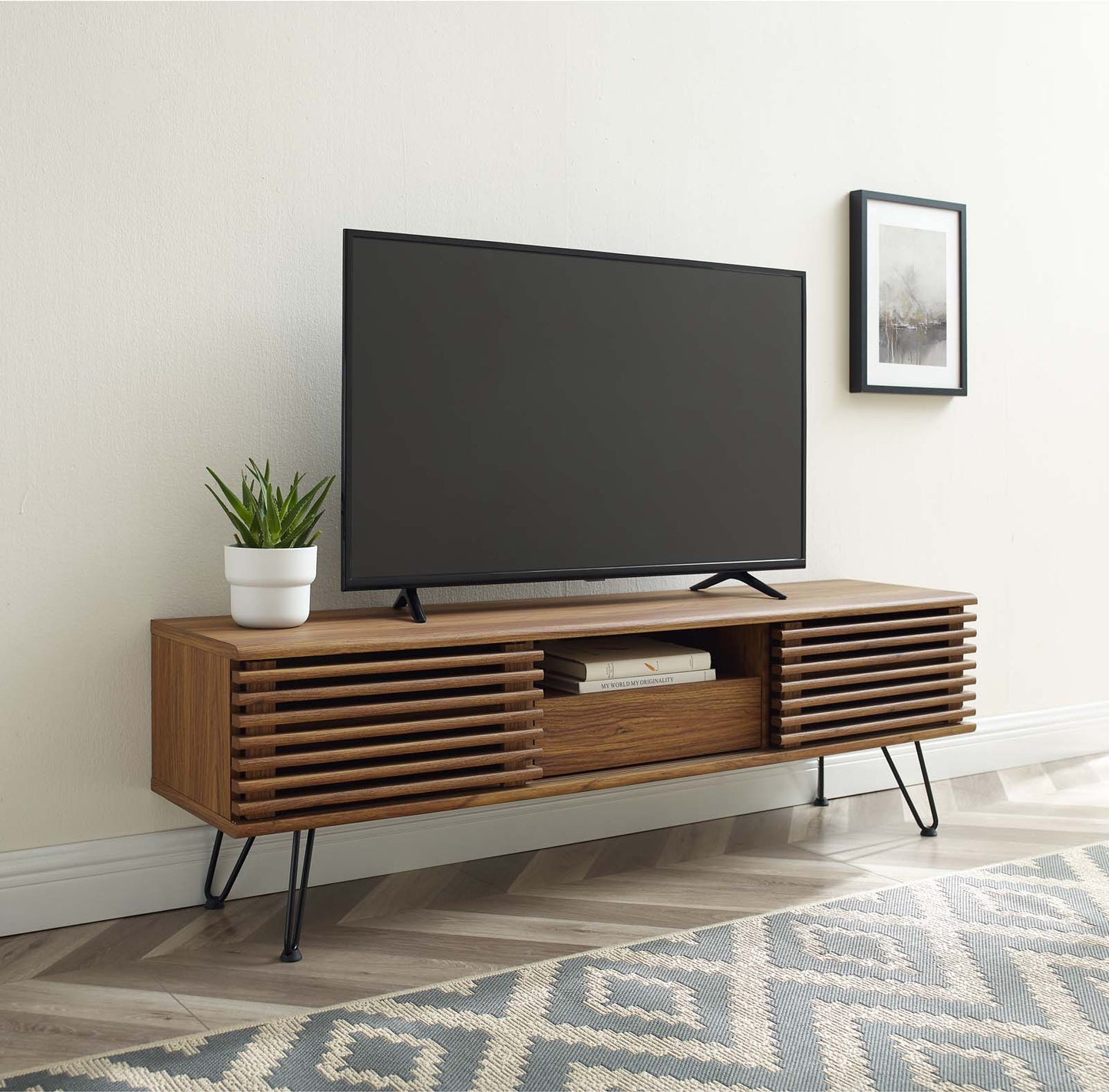 Render 59" Media Console TV Stand By Modway - EEI-4587 | TV Stands | Modishstore - 1