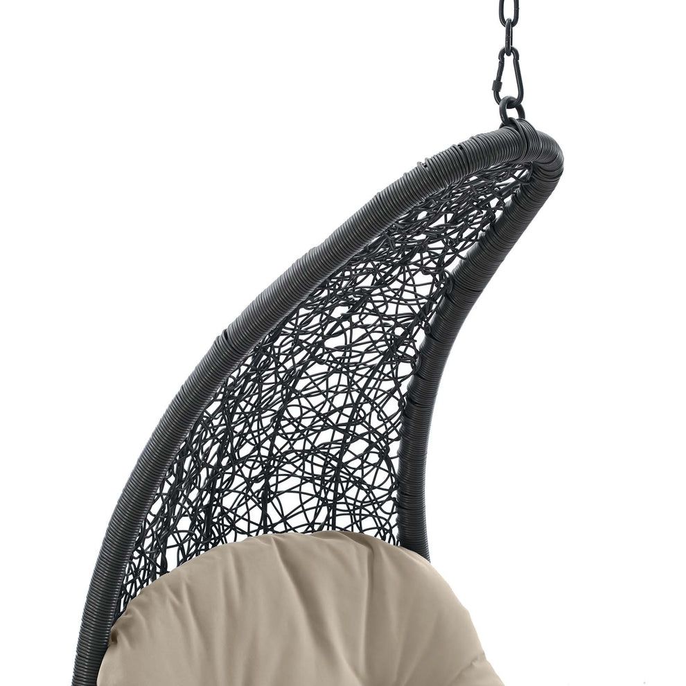 Landscape Outdoor Patio Hanging Chaise Lounge Outdoor Patio Swing Chair By Modway - EEI-4589 | Outdoor Porch Swings | Modishstore - 5