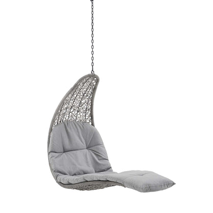 Landscape Outdoor Patio Hanging Chaise Lounge Outdoor Patio Swing Chair By Modway - EEI-4589 | Outdoor Porch Swings | Modishstore - 7