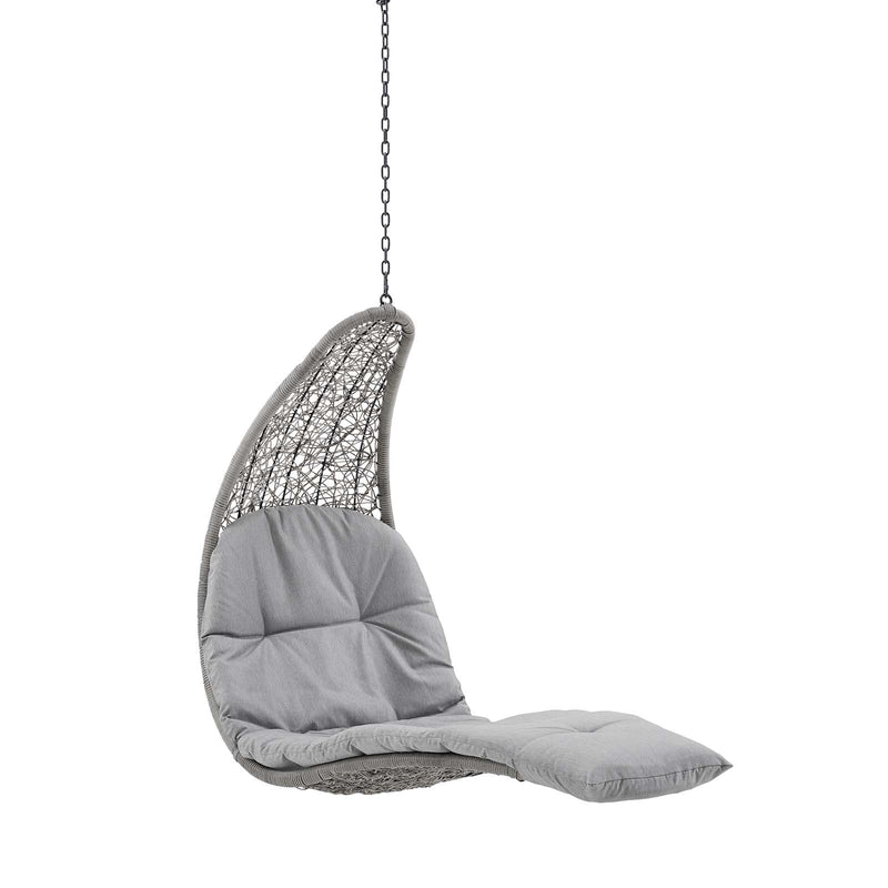 Landscape Outdoor Patio Hanging Chaise Lounge Outdoor Patio Swing Chair By Modway - EEI-4589 | Outdoor Porch Swings | Modishstore - 7
