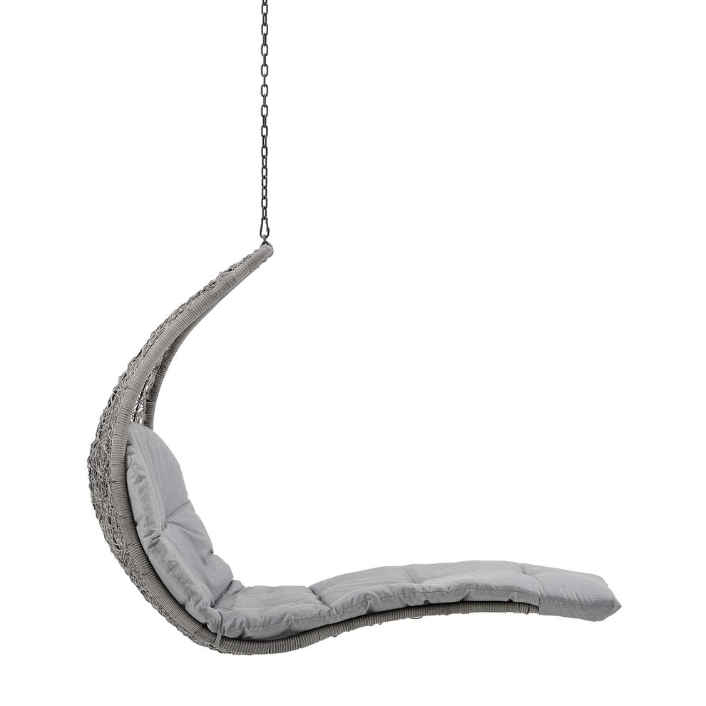 Landscape Outdoor Patio Hanging Chaise Lounge Outdoor Patio Swing Chair By Modway - EEI-4589 | Outdoor Porch Swings | Modishstore - 8