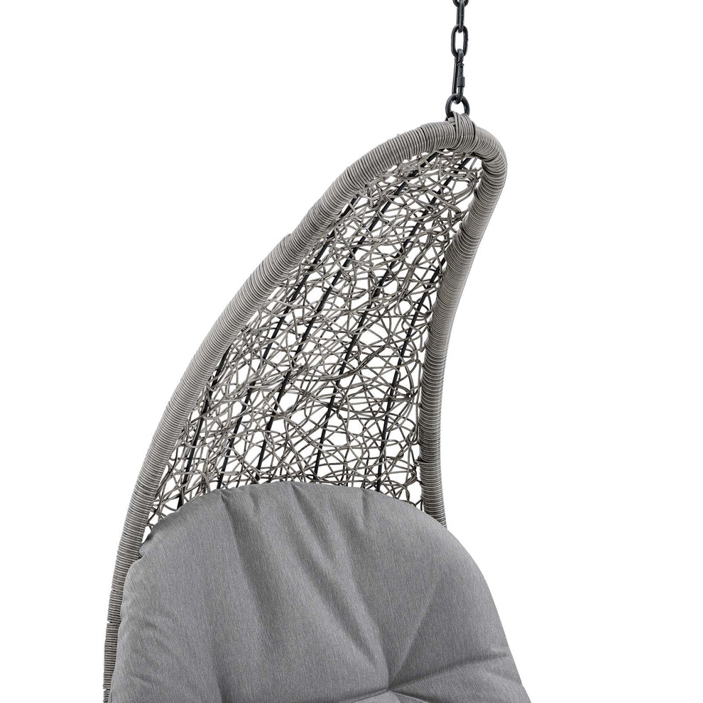 Landscape Outdoor Patio Hanging Chaise Lounge Outdoor Patio Swing Chair By Modway - EEI-4589 | Outdoor Porch Swings | Modishstore - 9