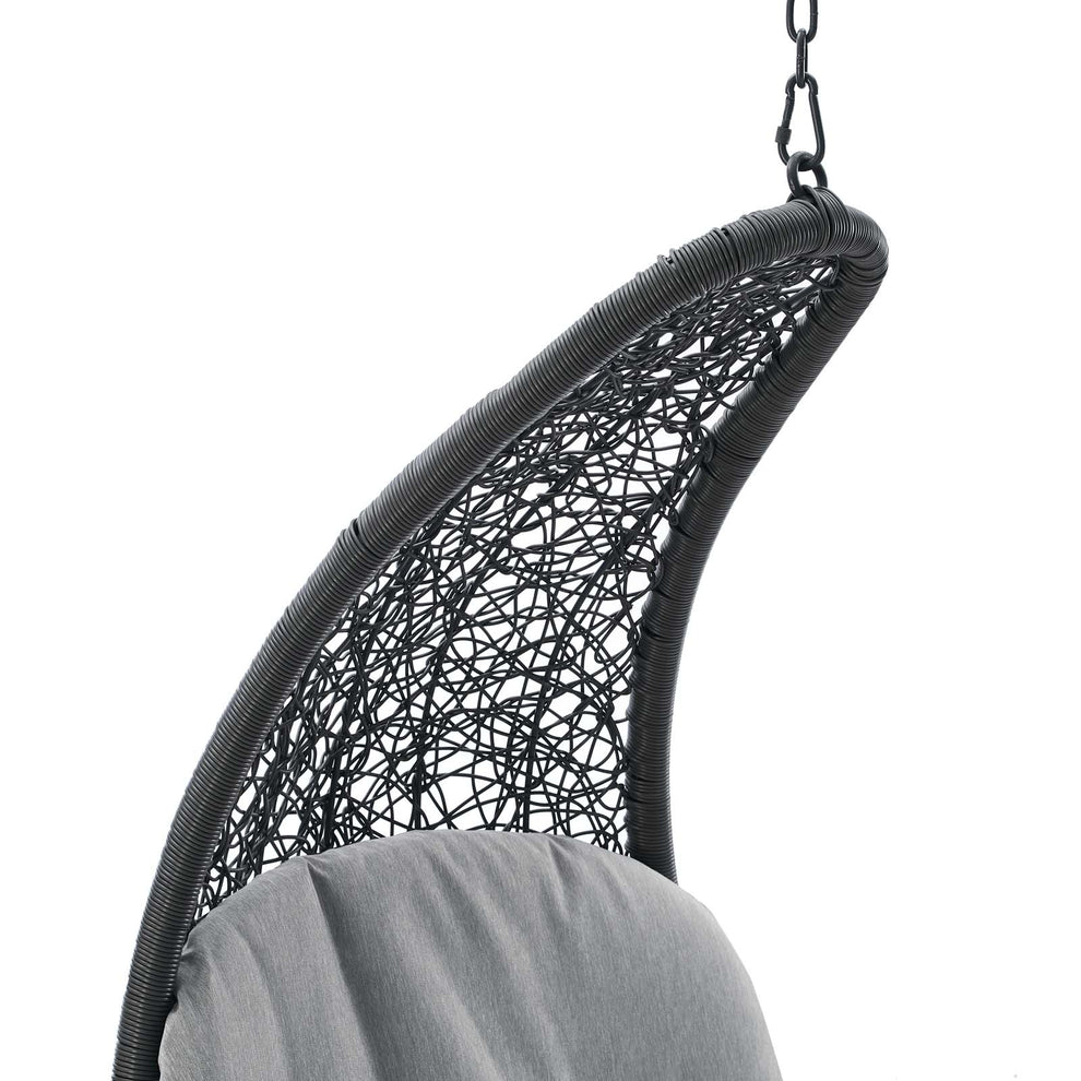 Landscape Outdoor Patio Hanging Chaise Lounge Outdoor Patio Swing Chair By Modway - EEI-4589 | Outdoor Porch Swings | Modishstore - 10