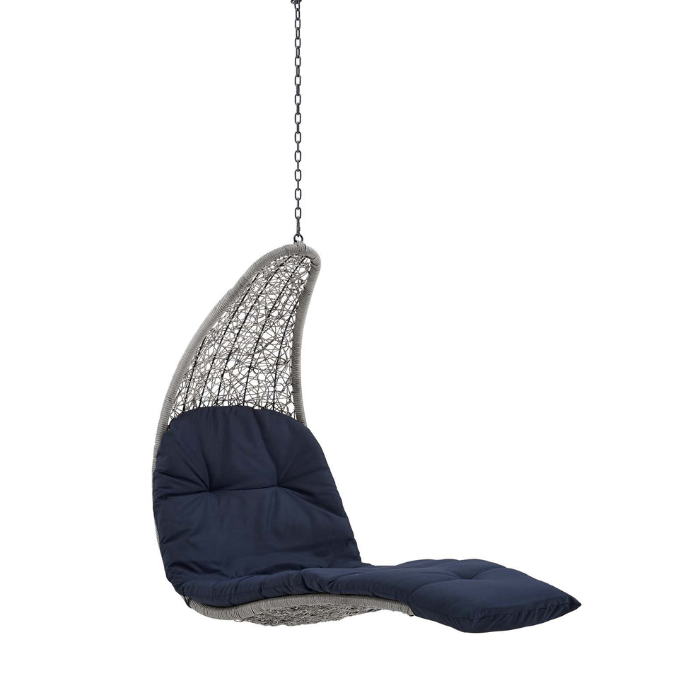 Landscape Outdoor Patio Hanging Chaise Lounge Outdoor Patio Swing Chair By Modway - EEI-4589 | Outdoor Porch Swings | Modishstore - 12