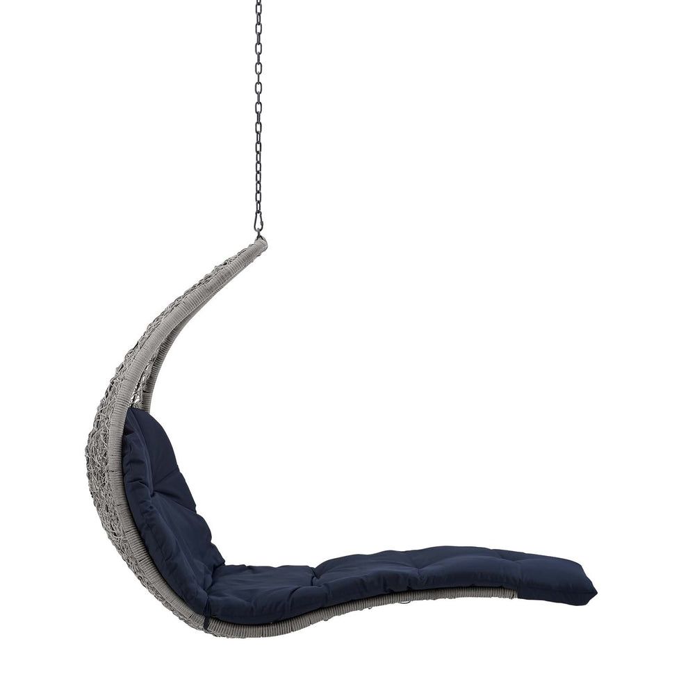 Landscape Outdoor Patio Hanging Chaise Lounge Outdoor Patio Swing Chair By Modway - EEI-4589 | Outdoor Porch Swings | Modishstore - 13
