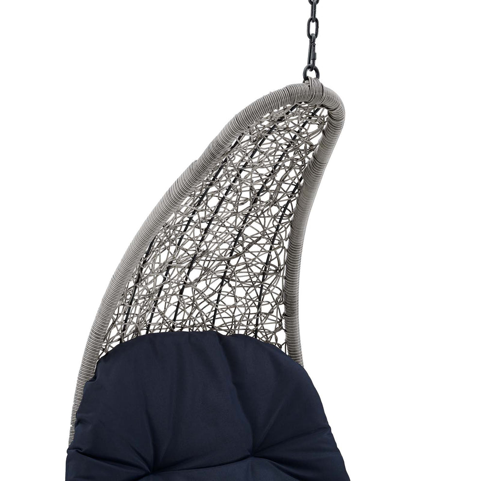 Landscape Outdoor Patio Hanging Chaise Lounge Outdoor Patio Swing Chair By Modway - EEI-4589 | Outdoor Porch Swings | Modishstore - 14