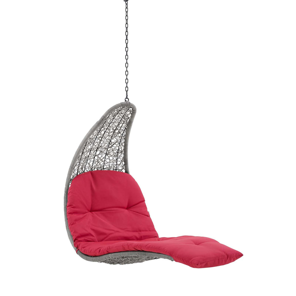 Landscape Outdoor Patio Hanging Chaise Lounge Outdoor Patio Swing Chair By Modway - EEI-4589 | Outdoor Porch Swings | Modishstore - 17