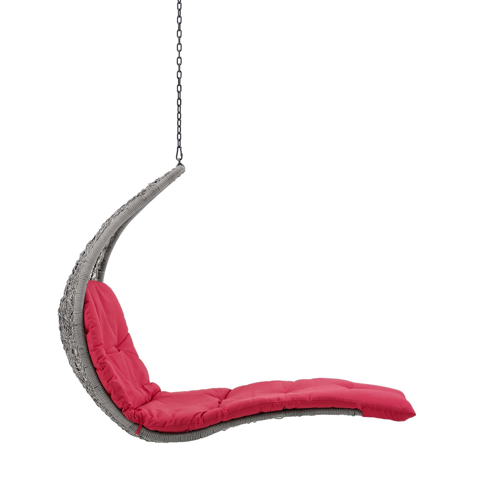 Landscape Outdoor Patio Hanging Chaise Lounge Outdoor Patio Swing Chair By Modway - EEI-4589 | Outdoor Porch Swings | Modishstore - 18